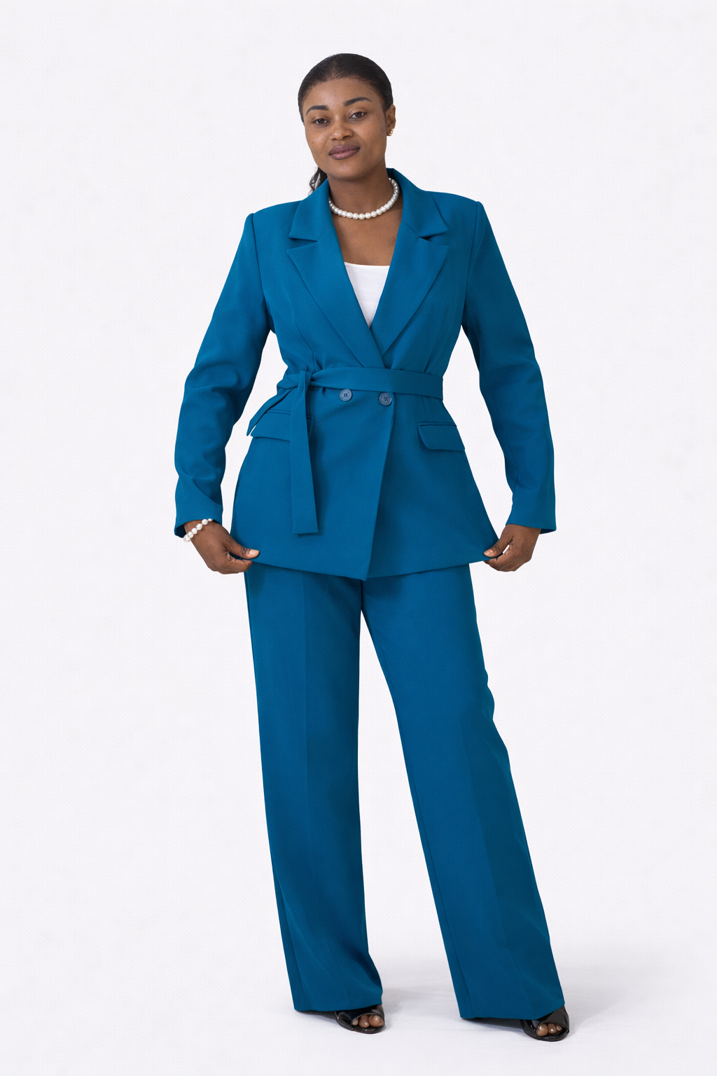 Tailleur Elegance Signature Ceinturé