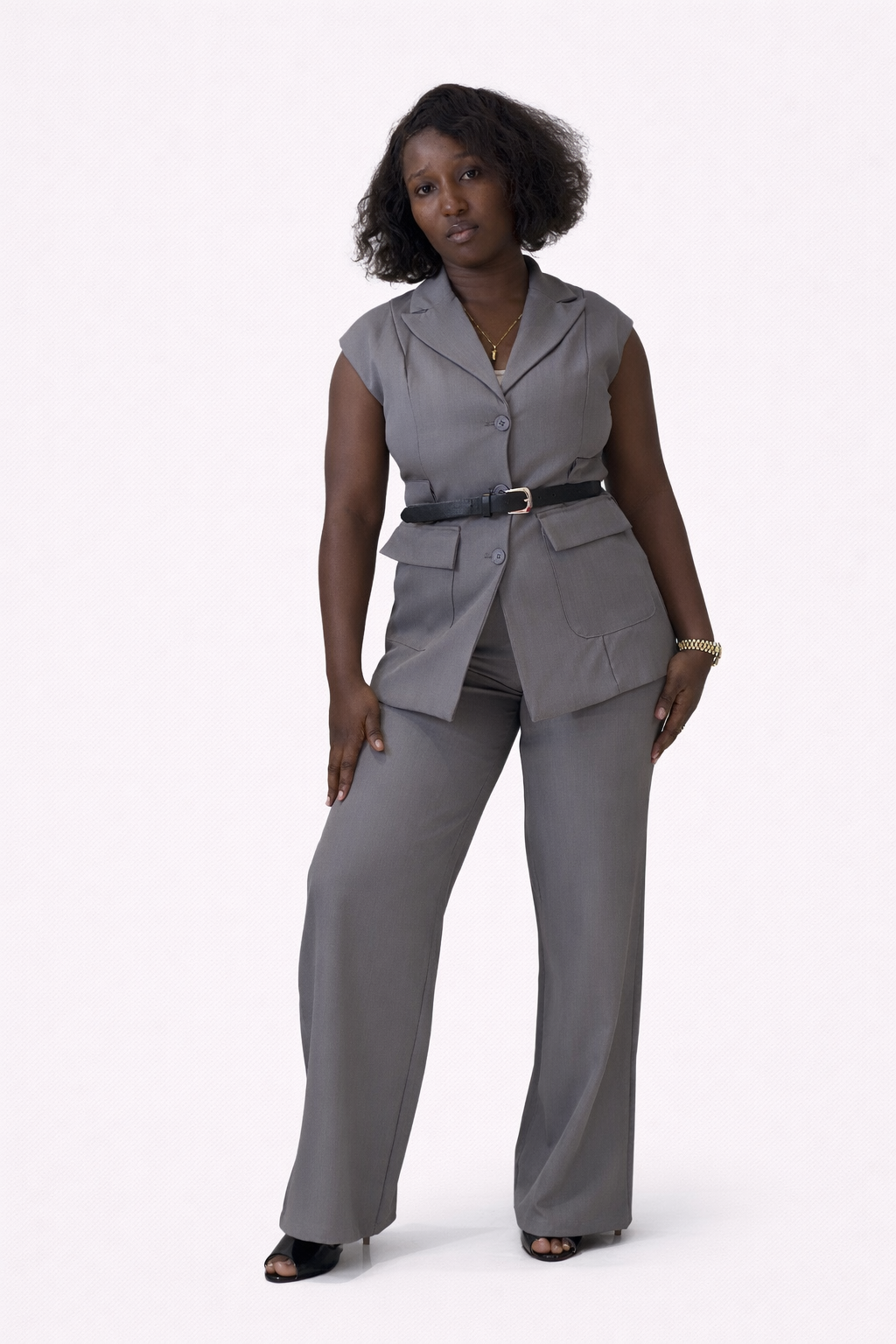 Ensemble Tailleur Sans Manches Élégance