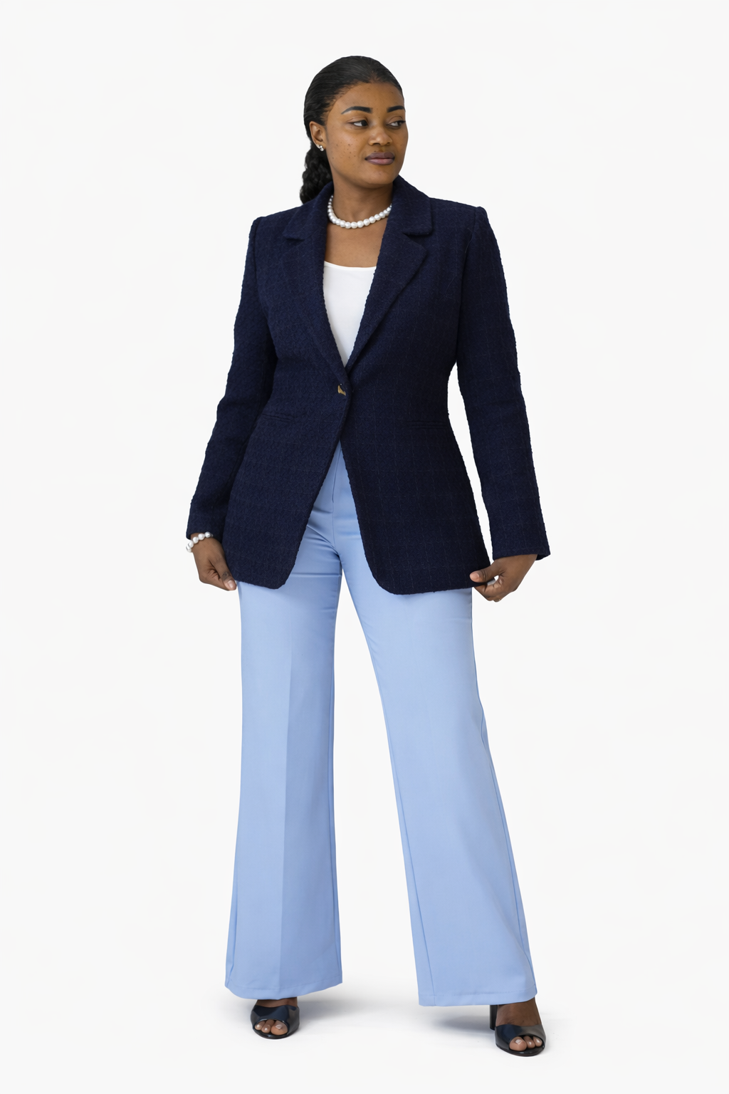 Pantalon tailleur flare