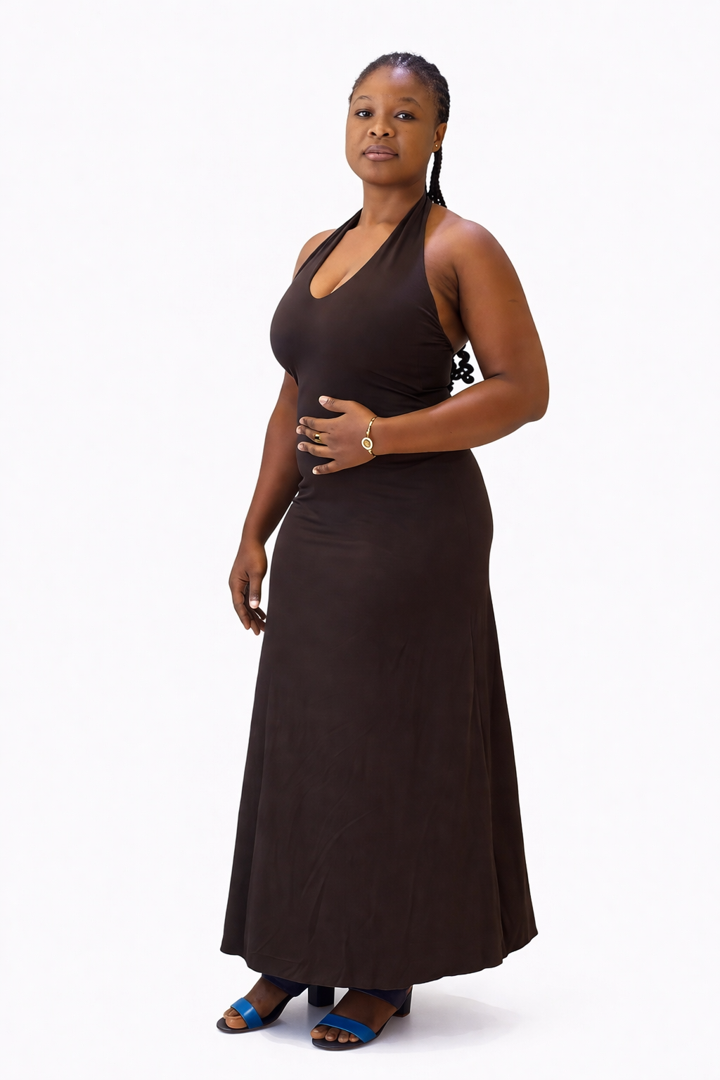 Robe longue moulante