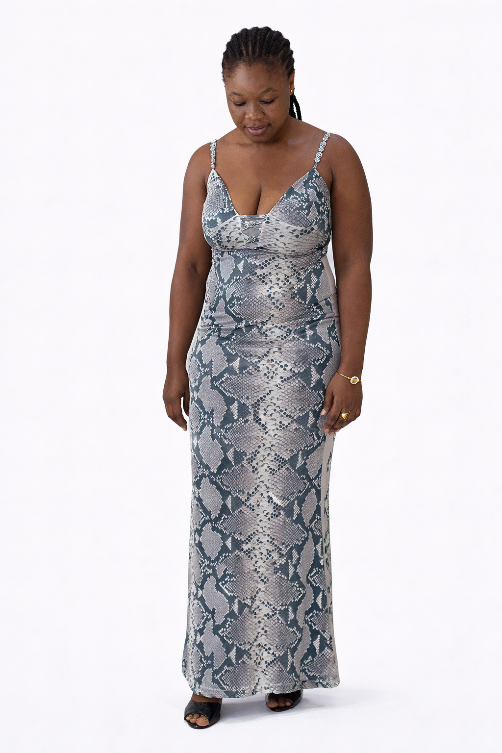 Robe longue moulante