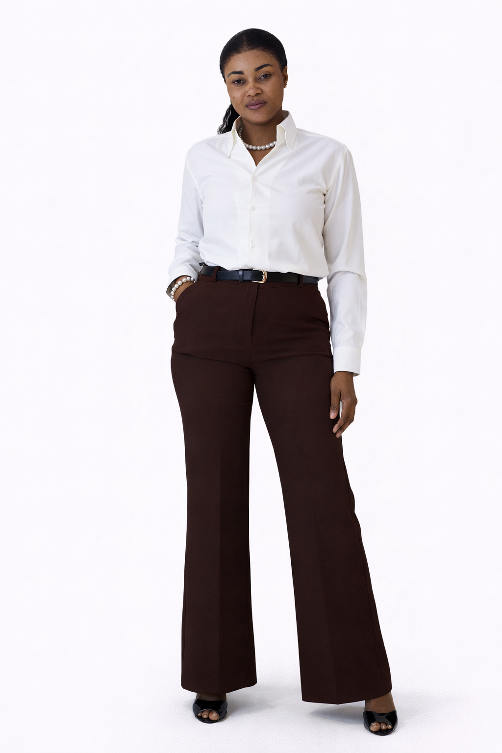 Pantalon tailleur flare
