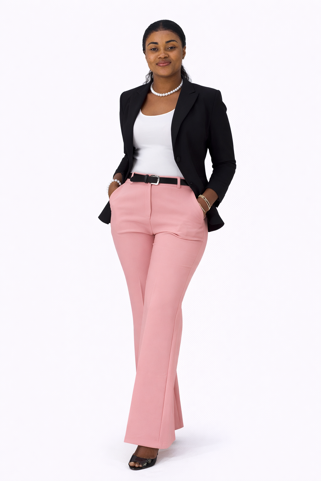 Pantalon tailleur flare