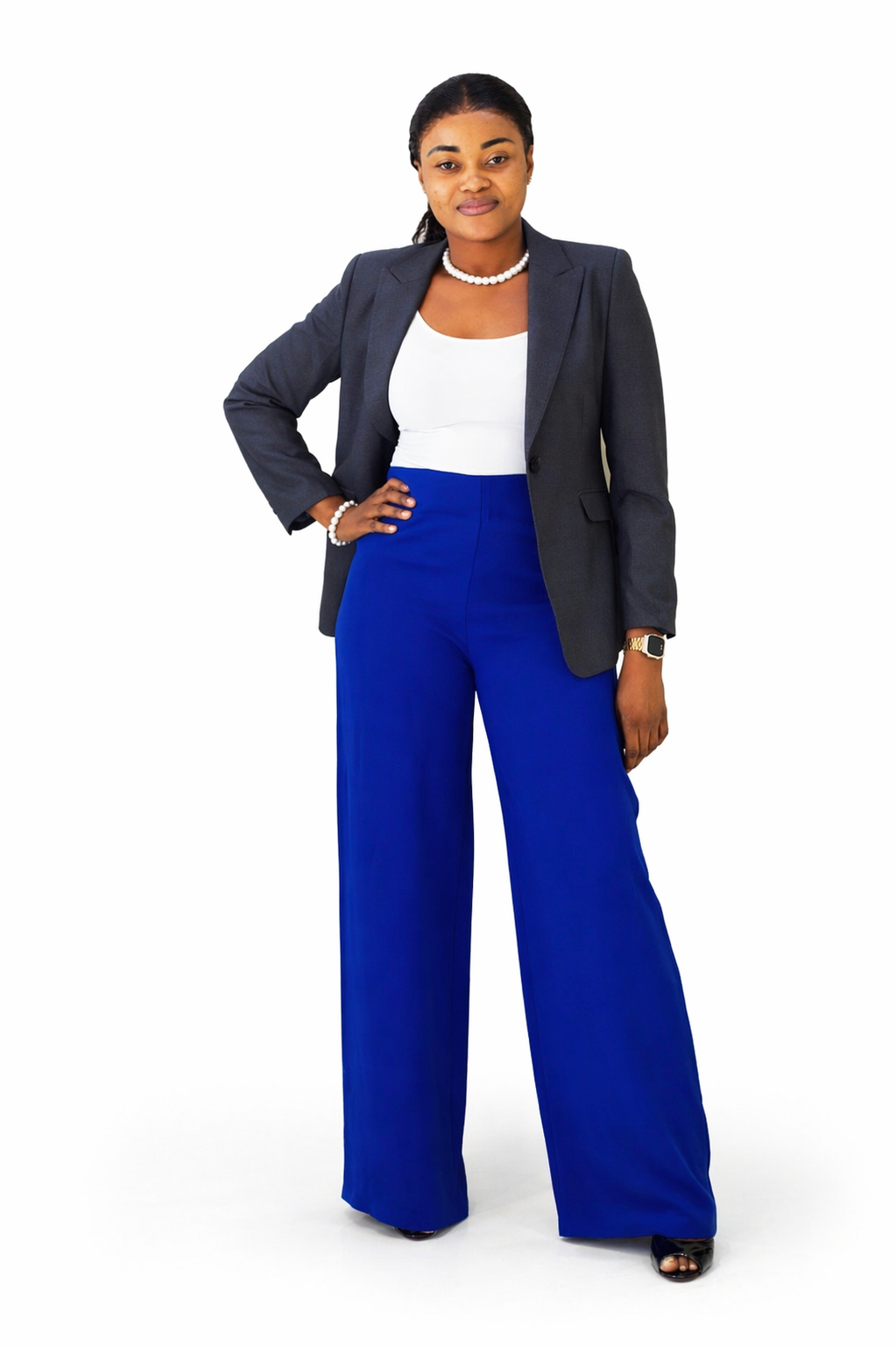 Pantalon tailleur flare