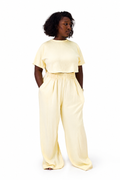 Ensemble Décontracté 2 pièces - Jaune pastel