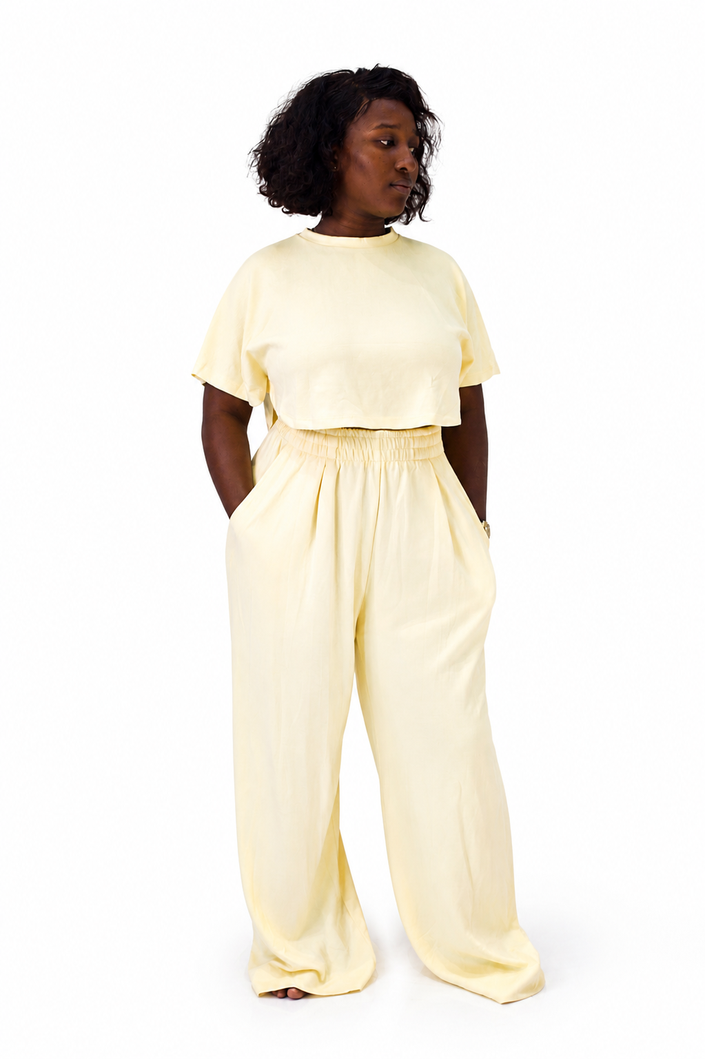 Ensemble Décontracté 2 pièces - Jaune pastel