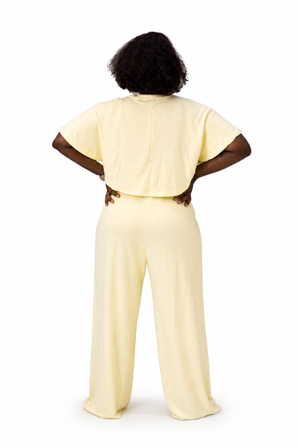 Ensemble Décontracté 2 pièces - Jaune pastel